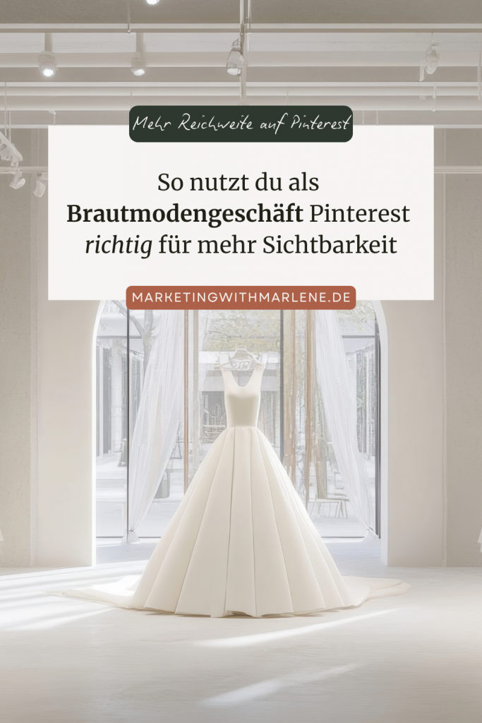 Brautmodengeschäft Pinterest für mehr Sichtbarkeit