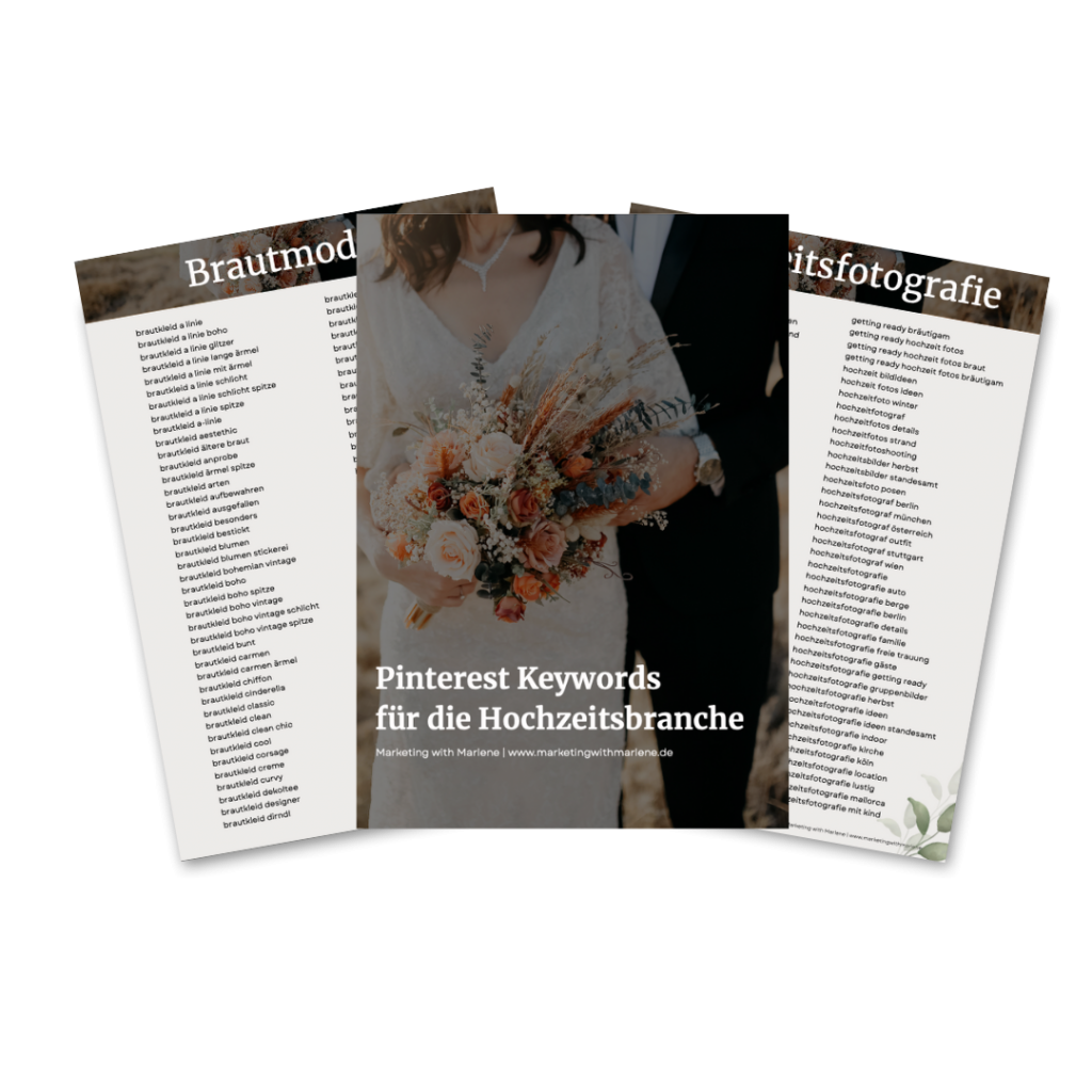 MockUp Pinterest Keywords Hochzeitsdienstleister
