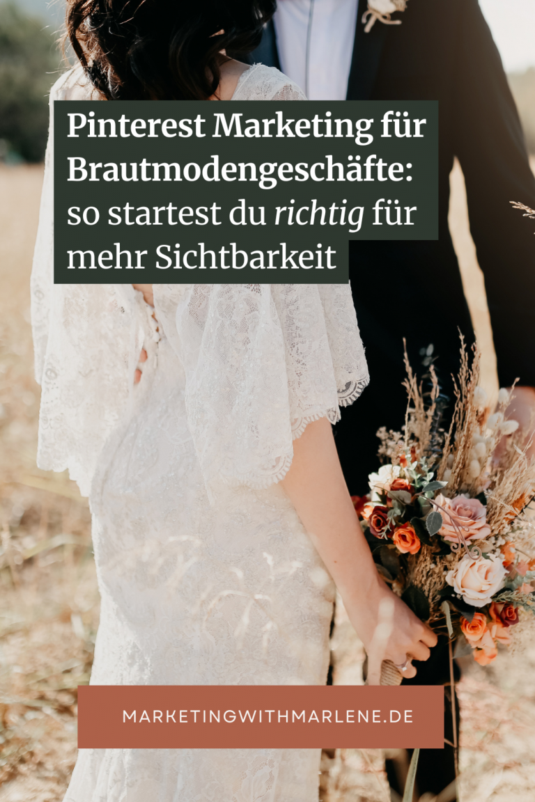 Pinterest Marketing für Brautmodengeschäfte