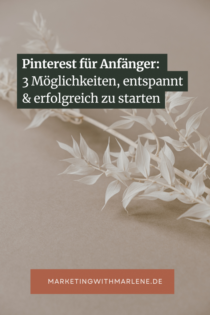 Pinterest Start für Anfänger
